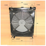 Радиатор охлаждения Yangdong YD4EZLD; TDY 63 4LT/Radiator part