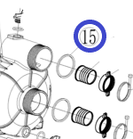 Кольцо уплотнительное патрубка TSS PGT80/Seal washer PGT80, №15 (33048-00124-00)