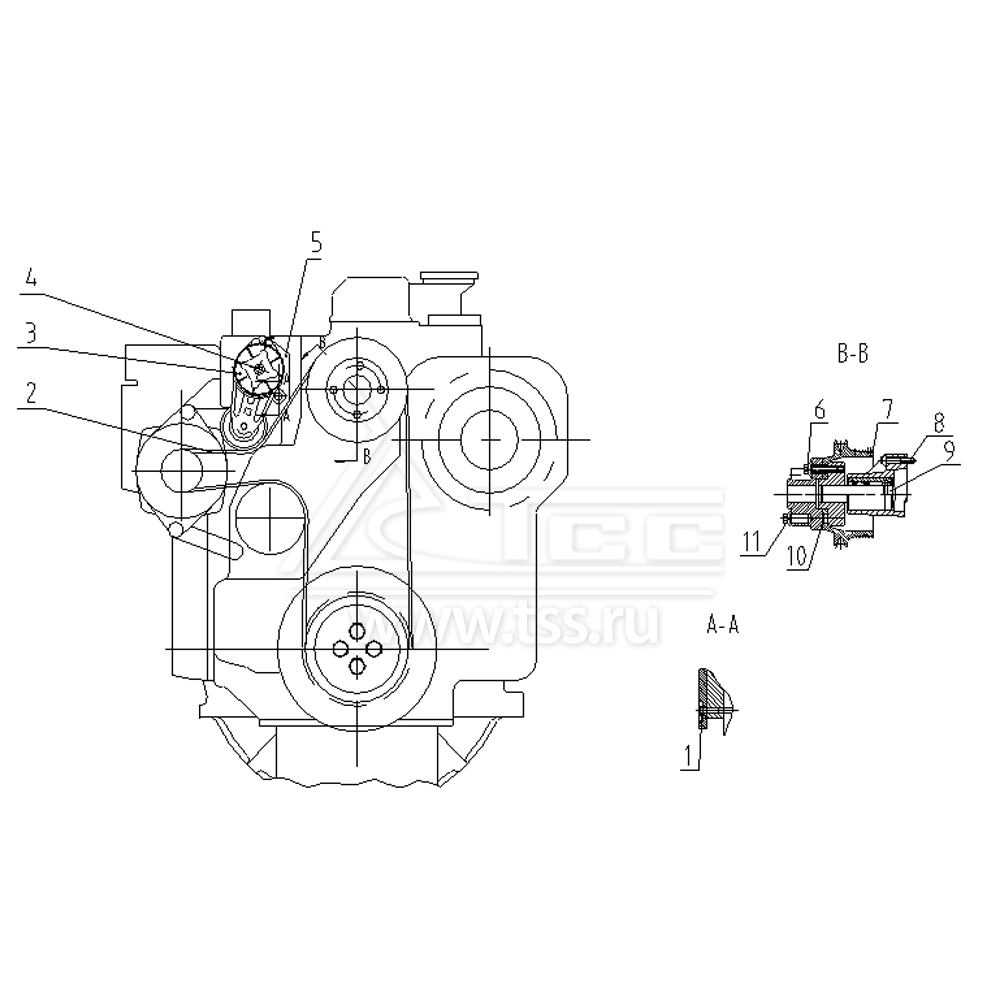 Приводной ремень TSS Diesel TDS185-6LTЕ