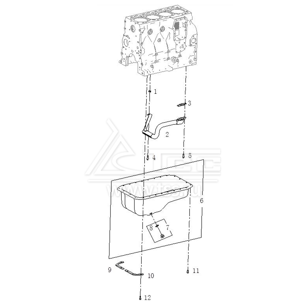 Масляный поддон TSS Diesel TDS105-4LTE