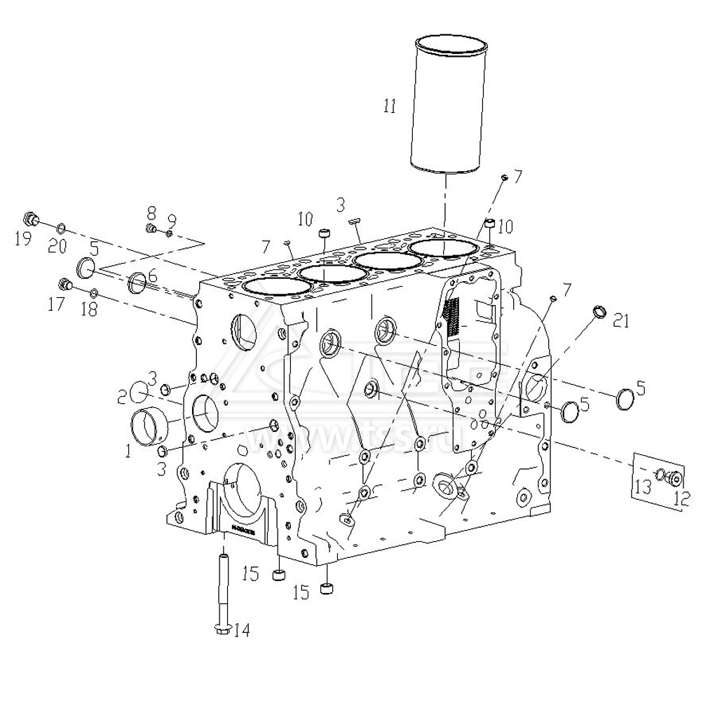 Блок цилиндров TSS Diesel TDS155-6LTE