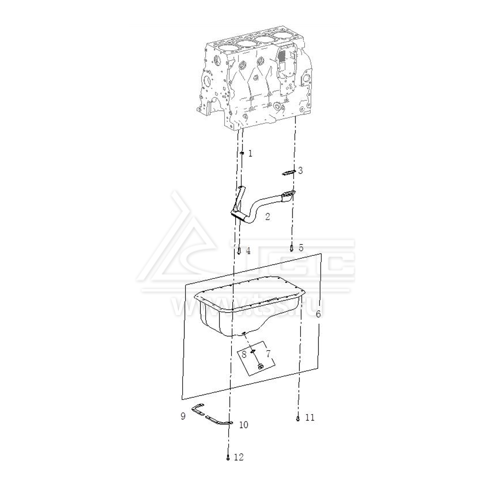 Масляный поддон TSS Diesel TDS155-6LTE