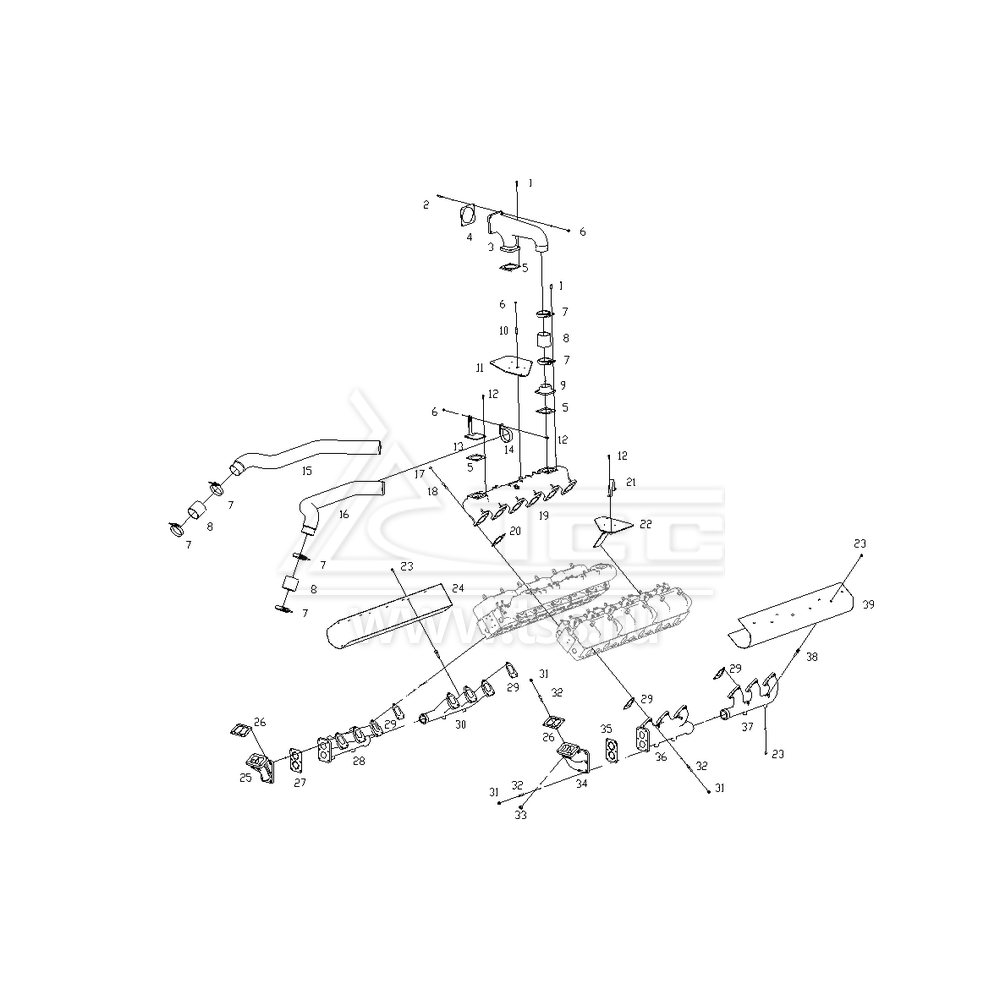 Впускные и выпускные коллекторы TSS Diesel TDS555-12VTE