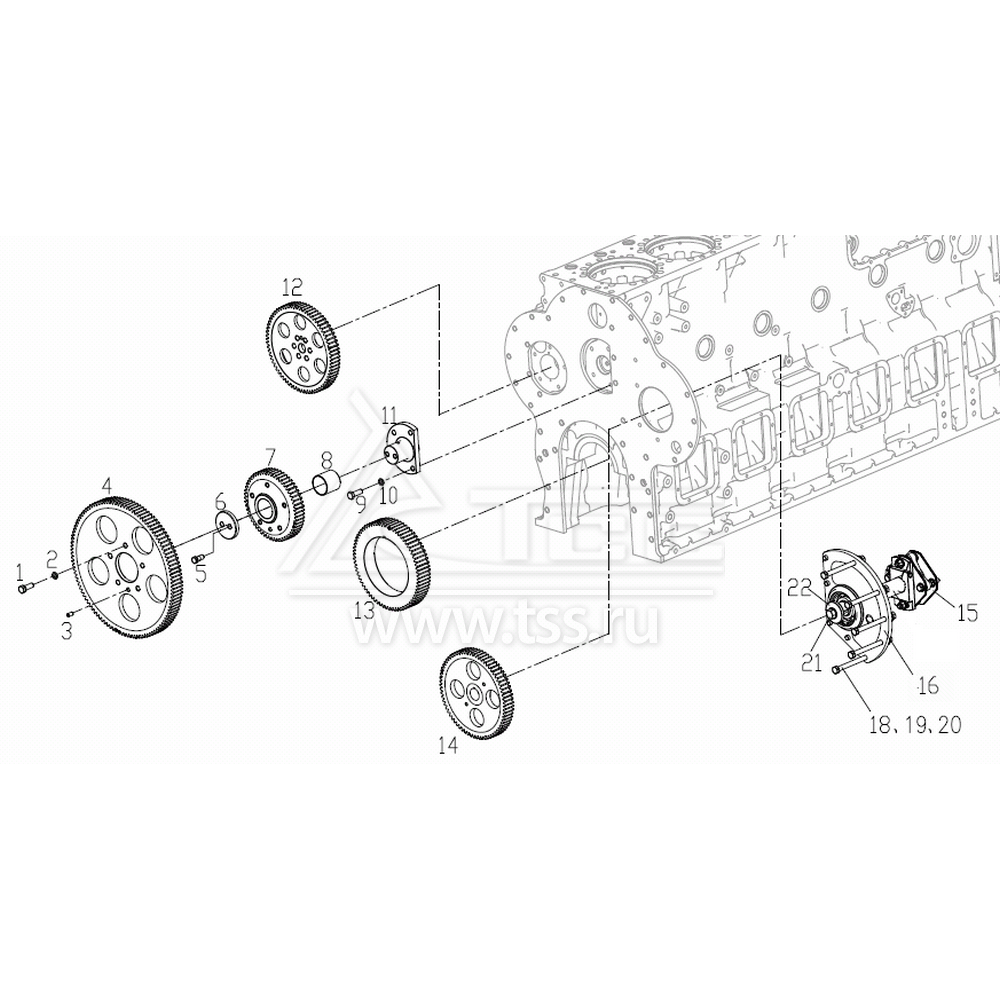 Газораспределительные шестерни SDEC SC33W990D2