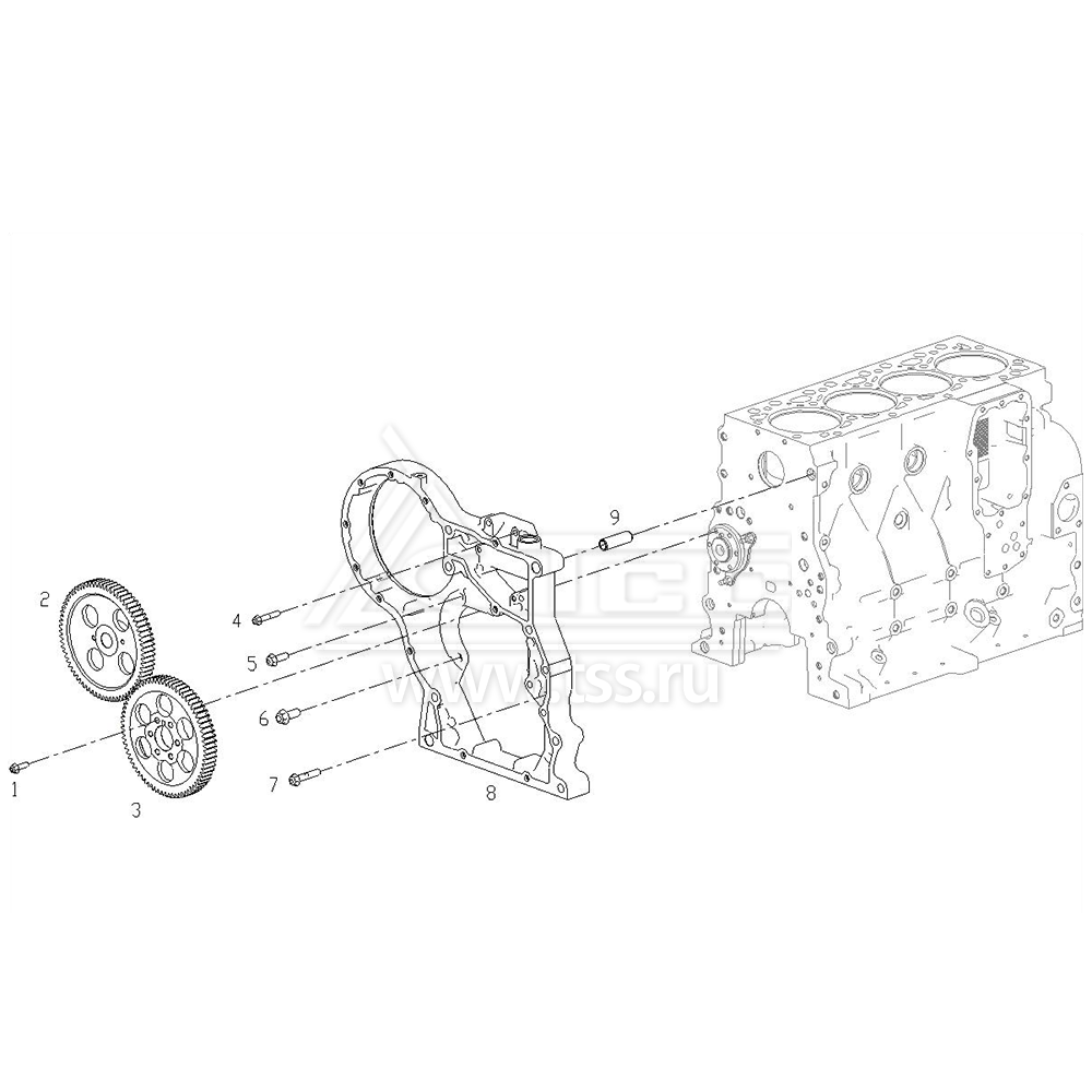 Газораспределительные шестерни TSS Diesel TDS155-6LTE