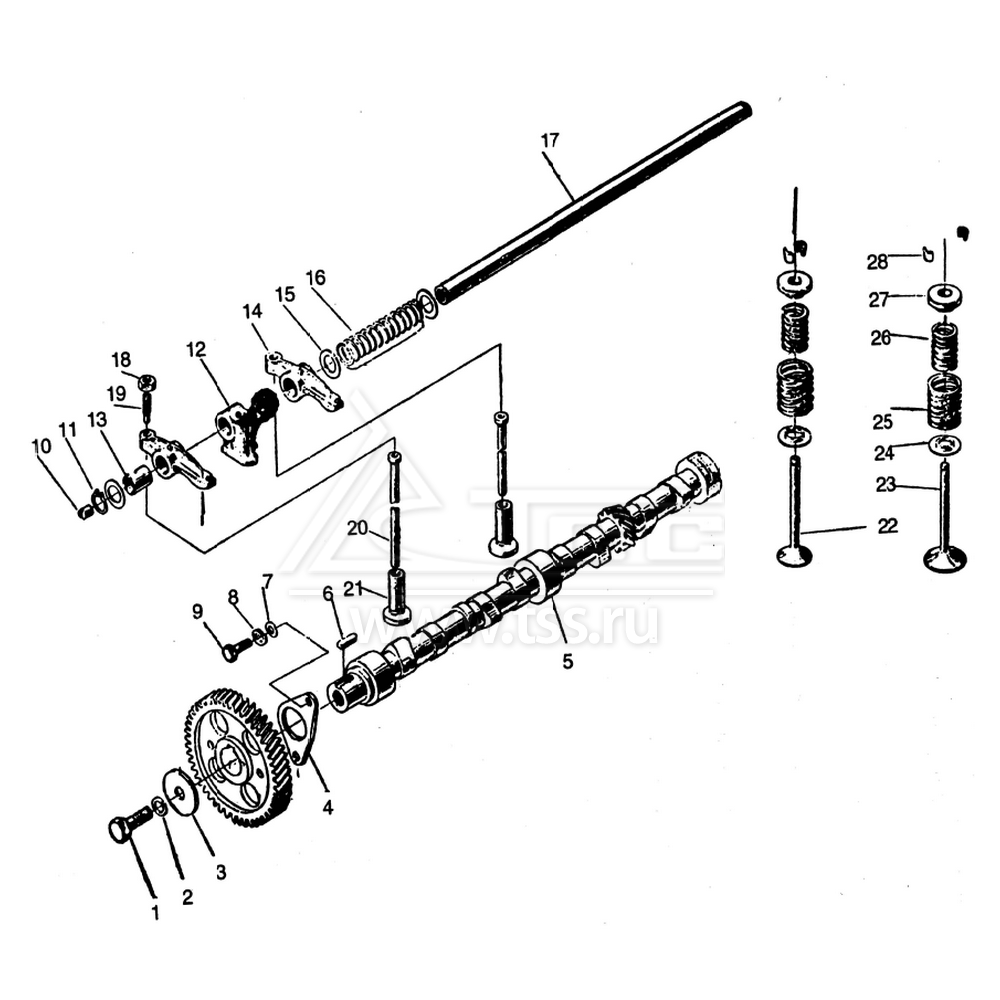 Клапанный механизм TSS Diesel TDY 19 4L