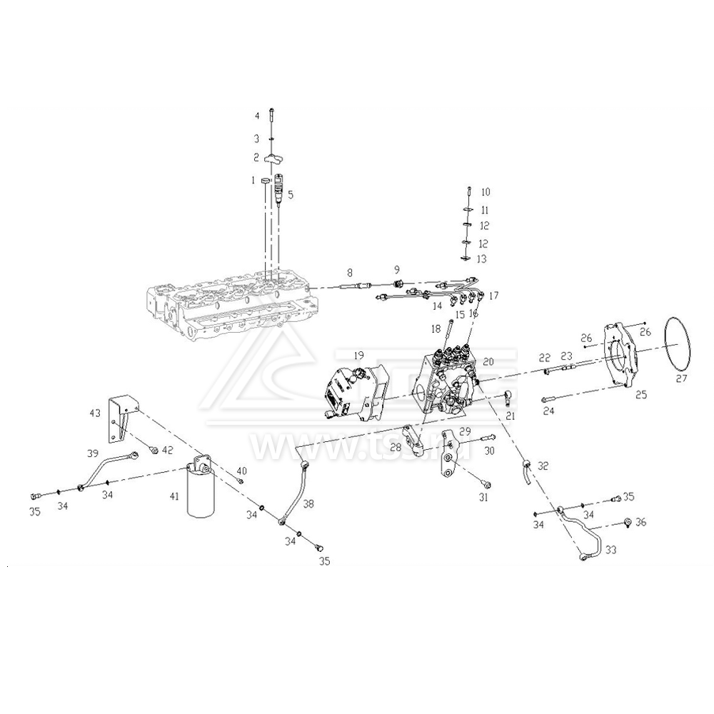 Топливная система SDEC SC4H95D2