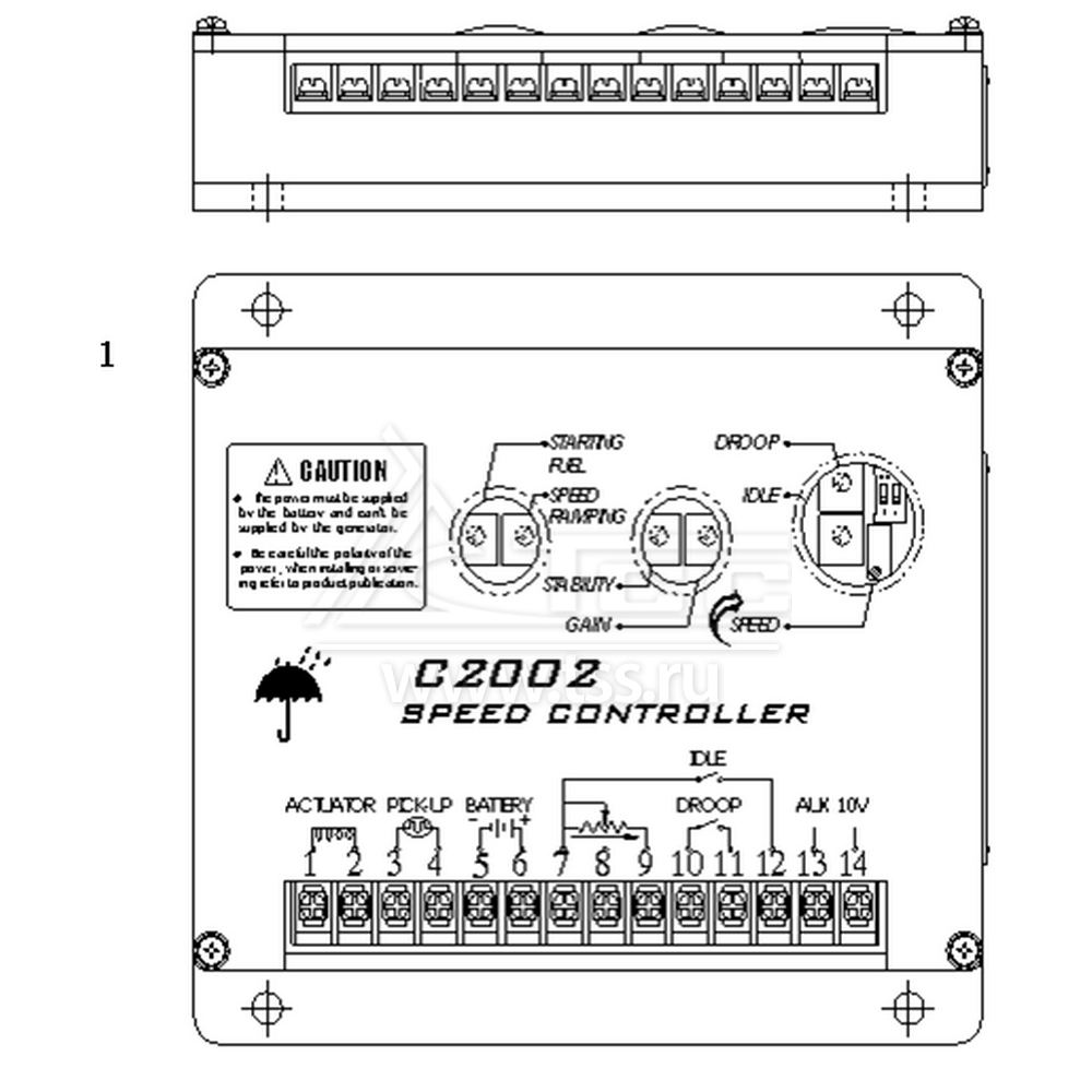 Электронный регулятор оборотов SDEC SC9D340D2