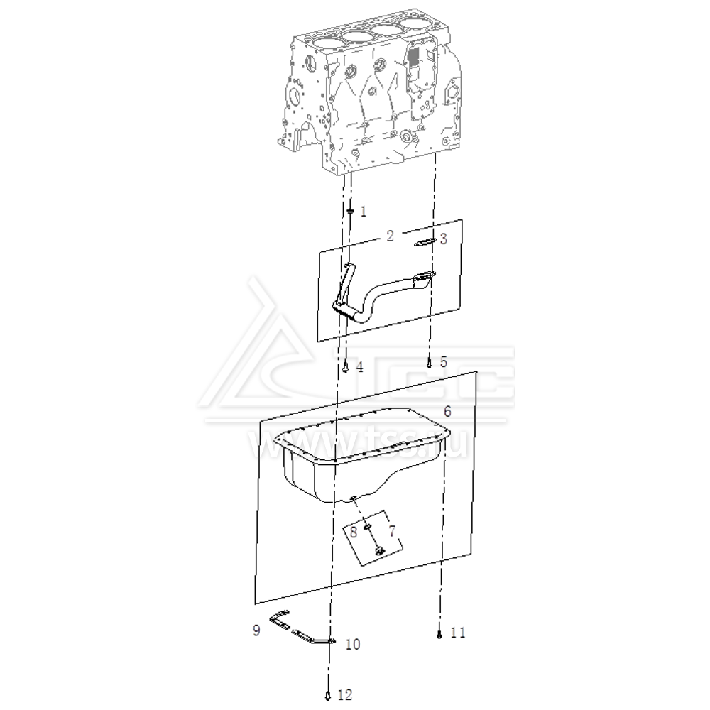 Масляный поддон TSS Diesel TDS62-4LTE