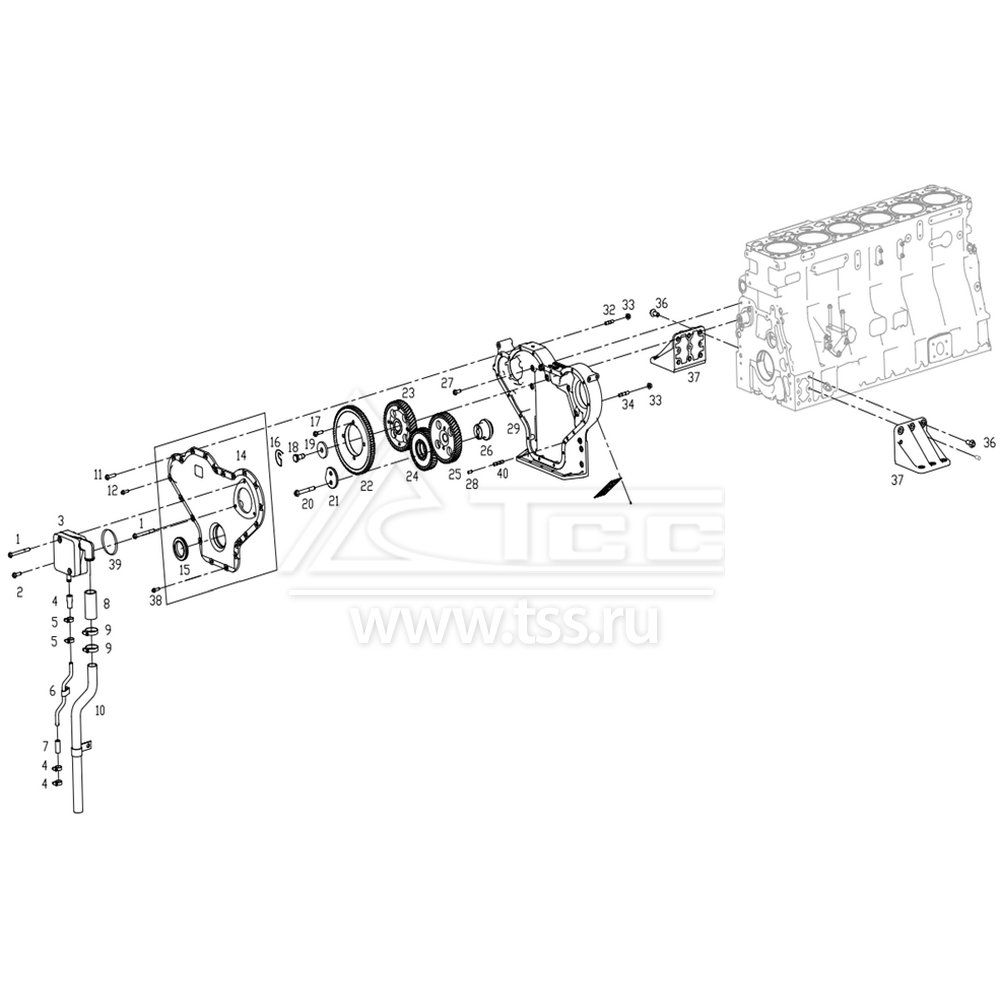 Газораспределительные шестерни TSS Diesel TDS281-6LTE