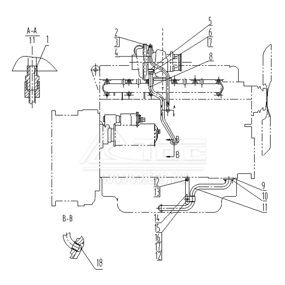 Маслосистема TSS Diesel TDS185-6LTЕ