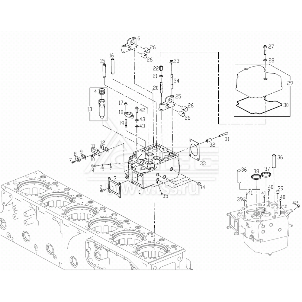 Головки цилиндров TSS Diesel TDS660-6LTE