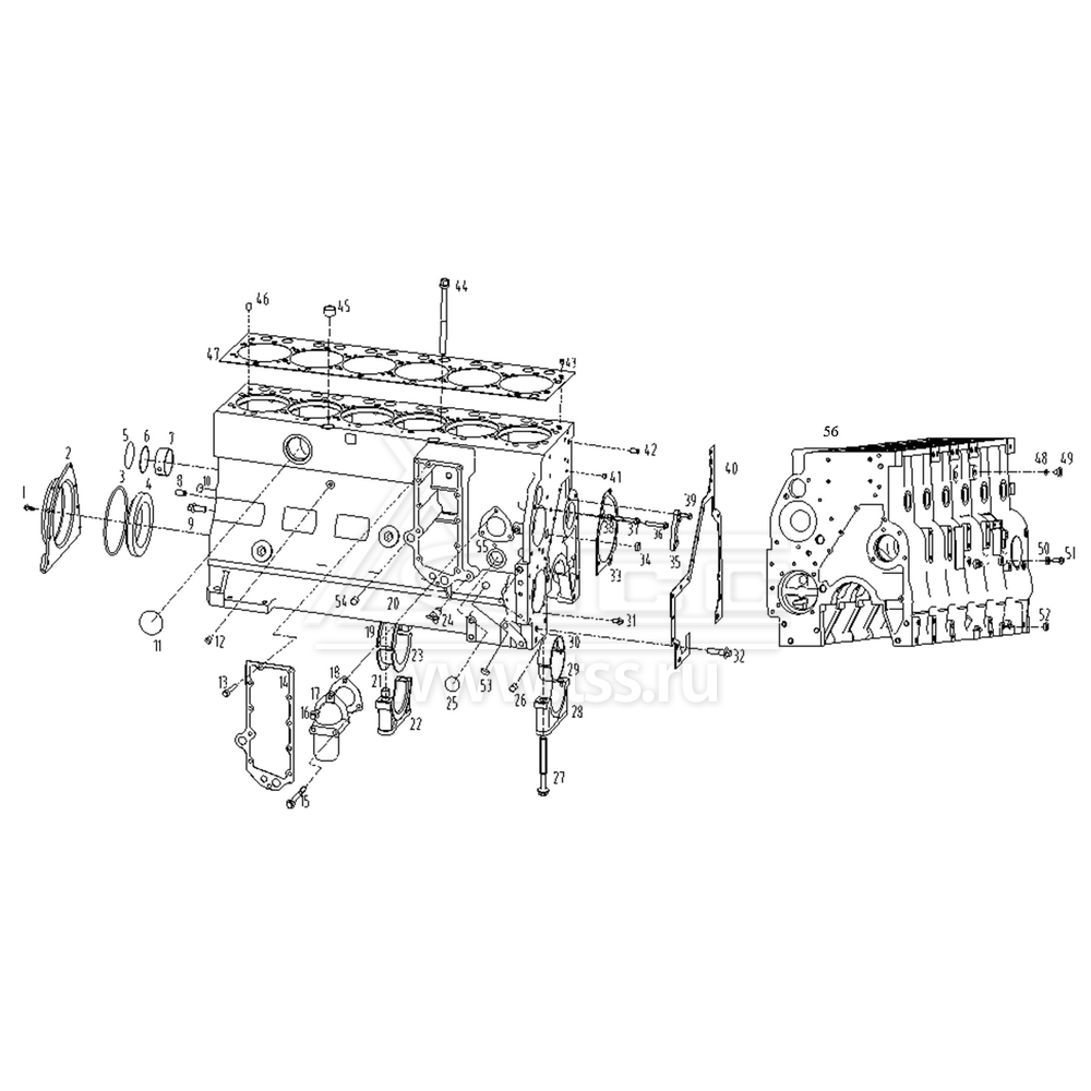 Блок цилиндров TSS Diesel TDS228-6LTЕ