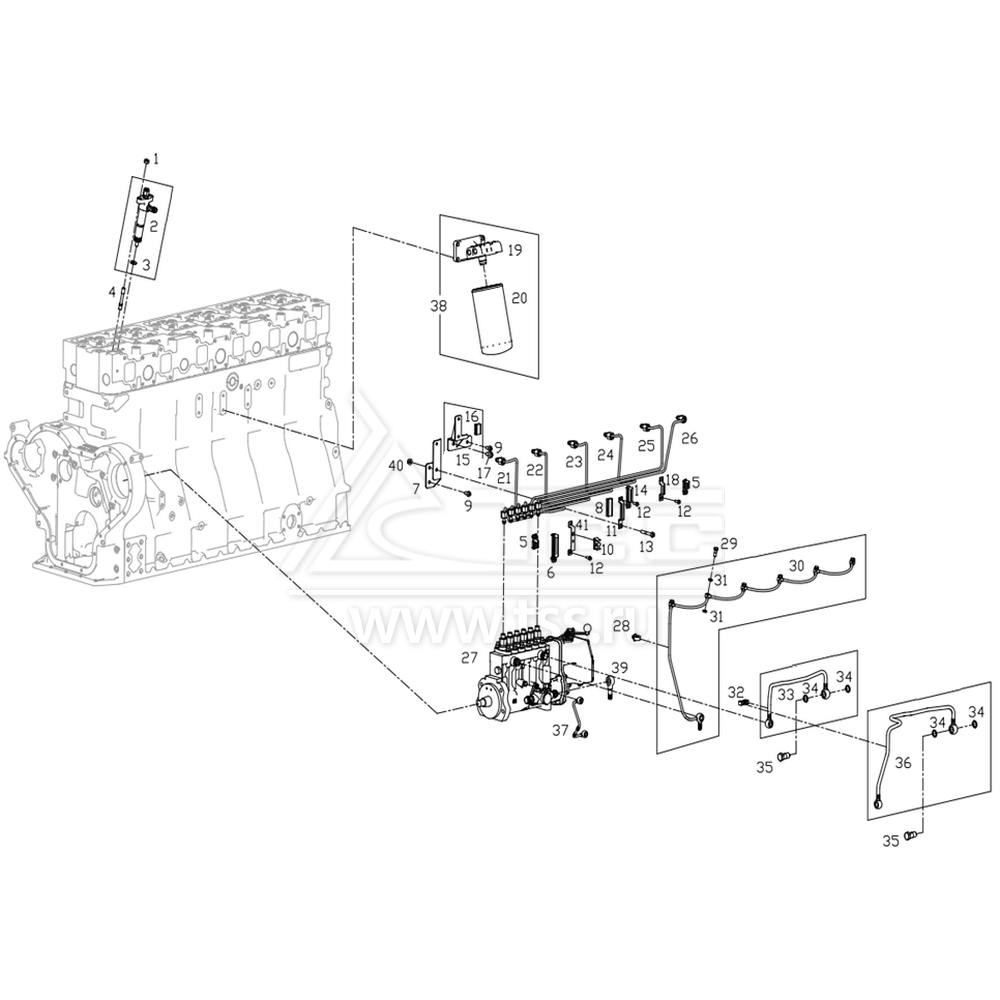 Топливная система TSS Diesel TDS281-6LTE