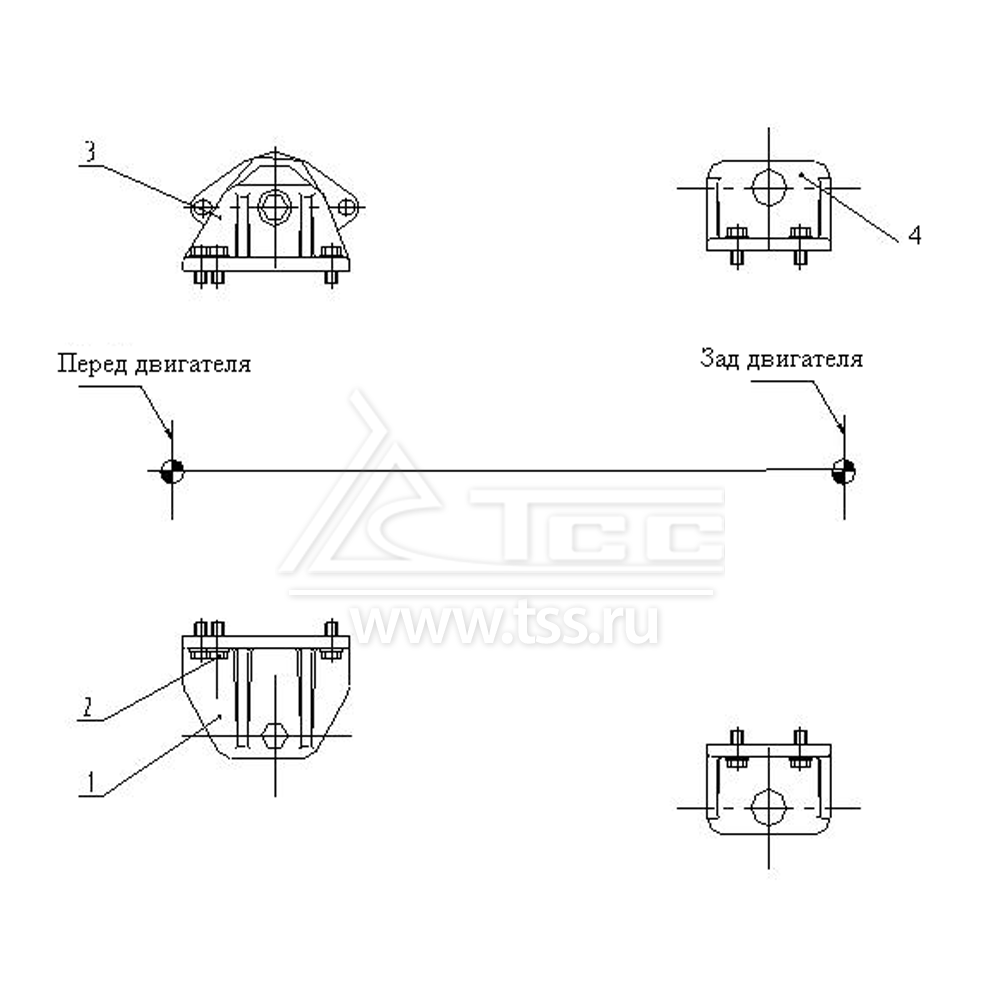 Опоры двигателя SDEC SC9D280D2