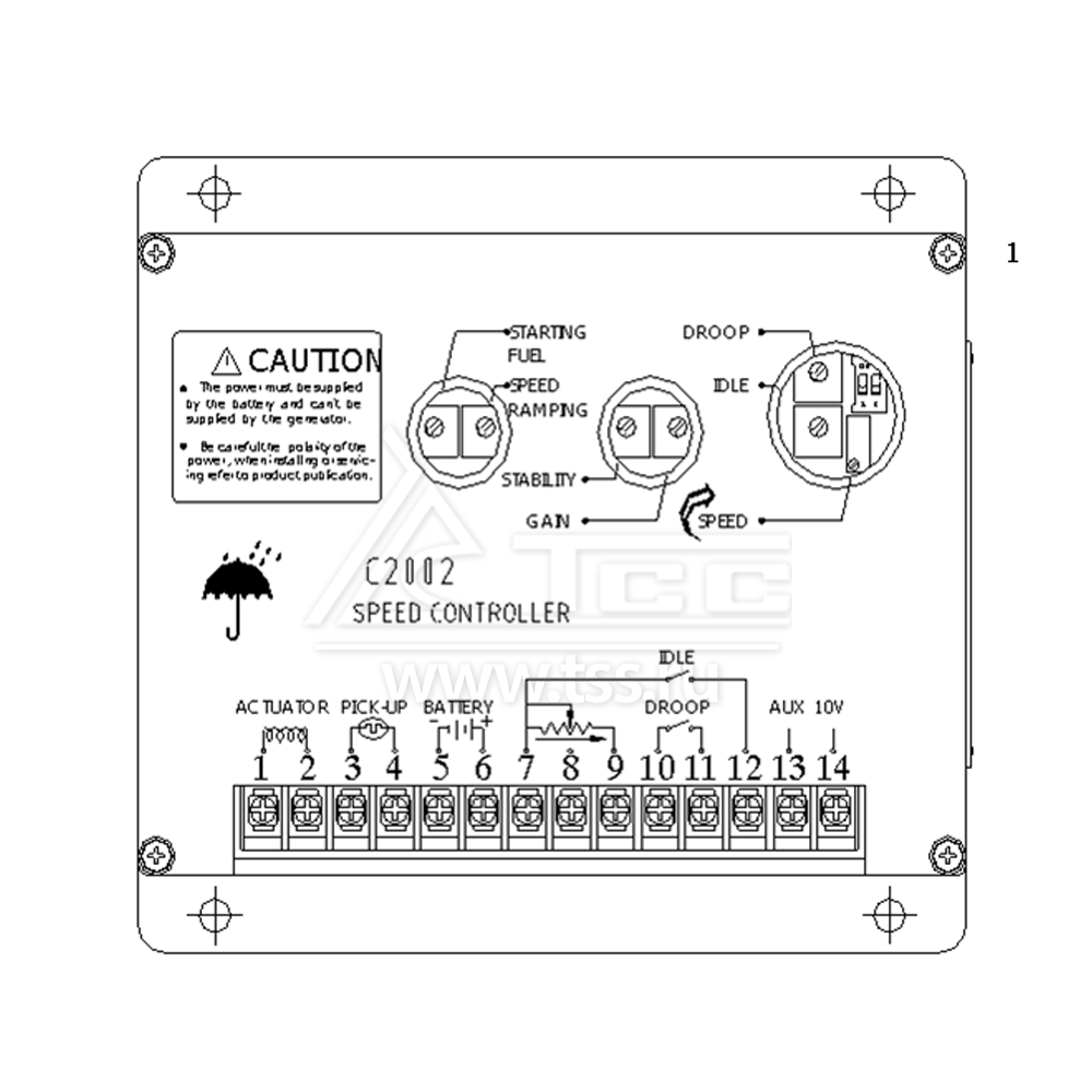 Электронный регулятор оборотов SDEC SC9D280D2