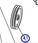 Шкив электродвигателя ТСС GQ 50N/Motor pulley GQ 50N, №41
