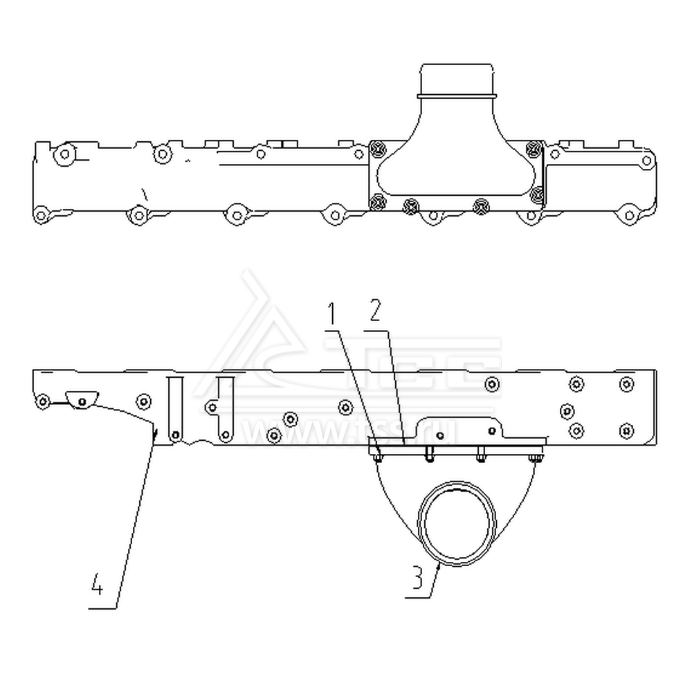 Впускной коллектор TSS Diesel TDS228-6LTЕ