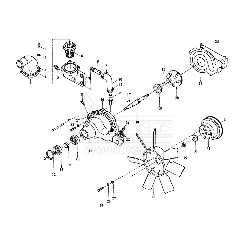 Система охлаждения TSS Diesel TDY 15 4L