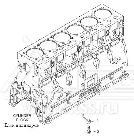 Масляные форсунки охлаждения поршней D1146T