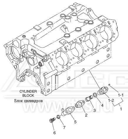 Масляная форсунка охлаждения поршня DP158LC и DP158LD