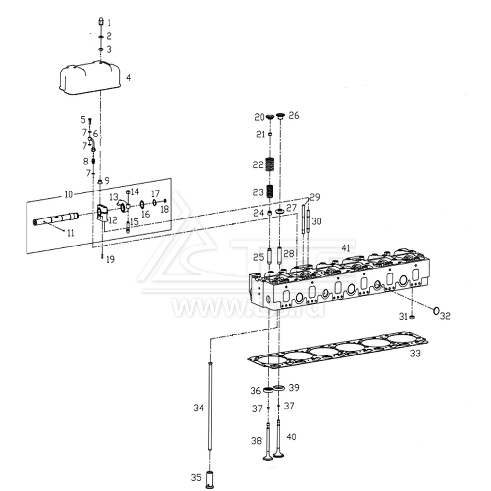 Головки цилиндров и клапанные механизмы SDEC SC27G755D2