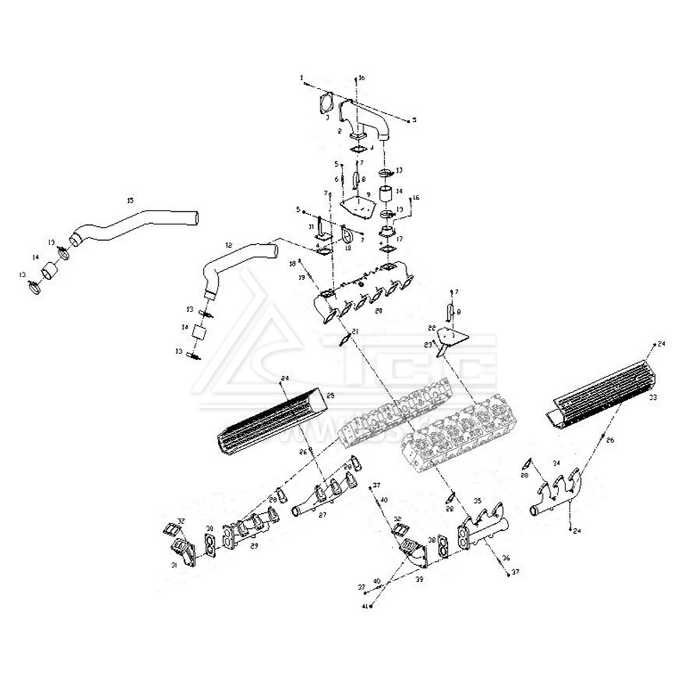 Впускные и выпускные коллекторы SDEC SC27G900D2