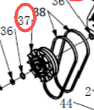 Муфта центробежная TSS-СР-450D/Clutch AssyY, №37 (2305-03900-1)