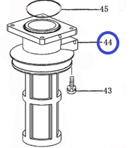 Цилиндр направляющий TSS RM80H,L/Guide cylinder, (80K-A44)
