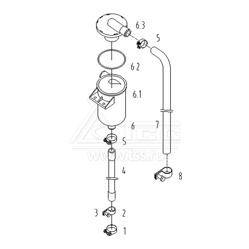 Система вентиляции картера TSS Diesel TDS185-6LTЕ