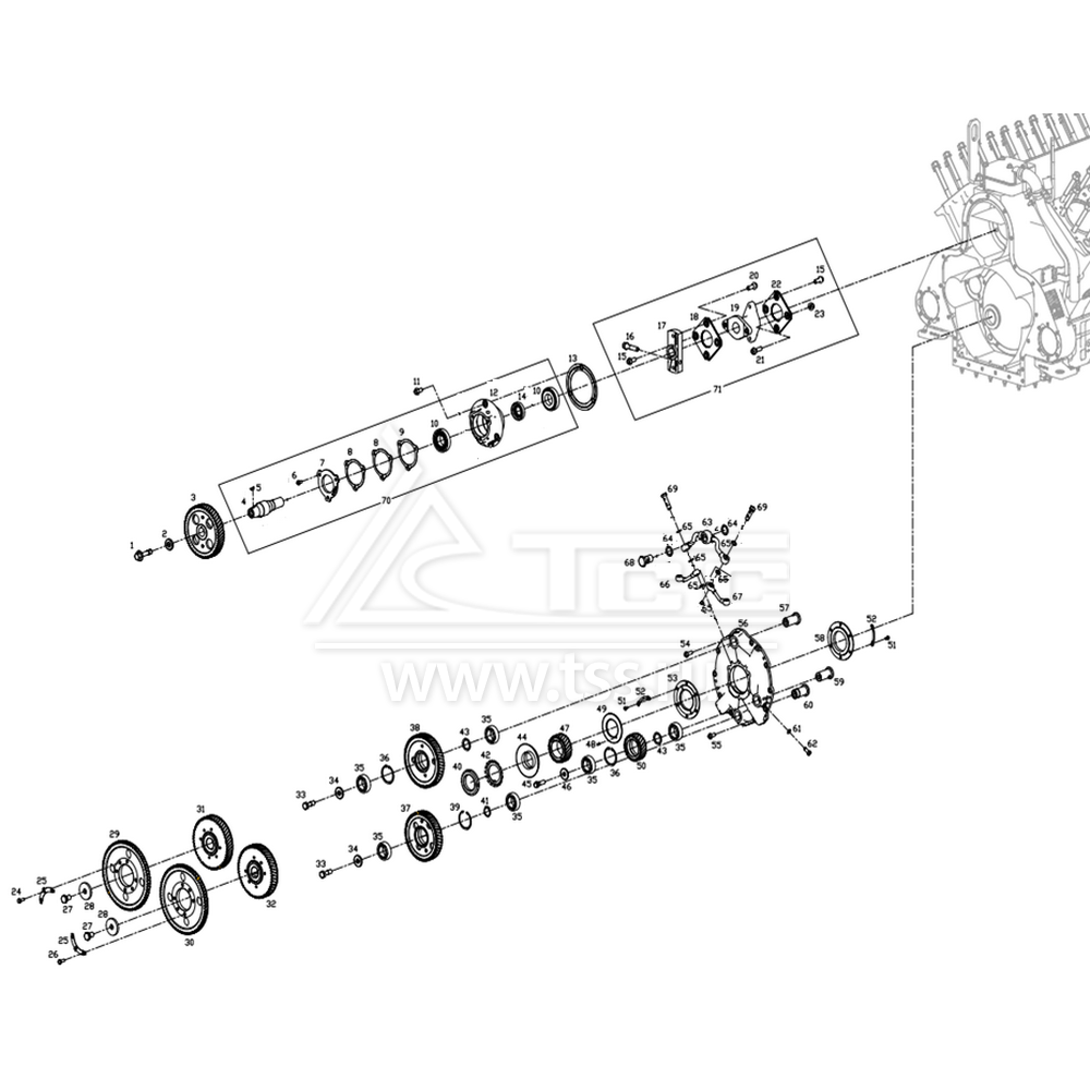 Газораспределительные шестерни TSS Diesel TDS505-12VTE