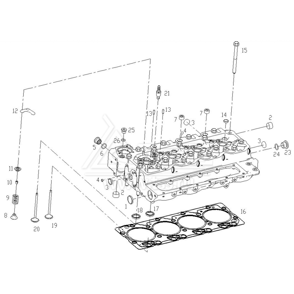 Головка цилиндров SDEC SC4H95D2