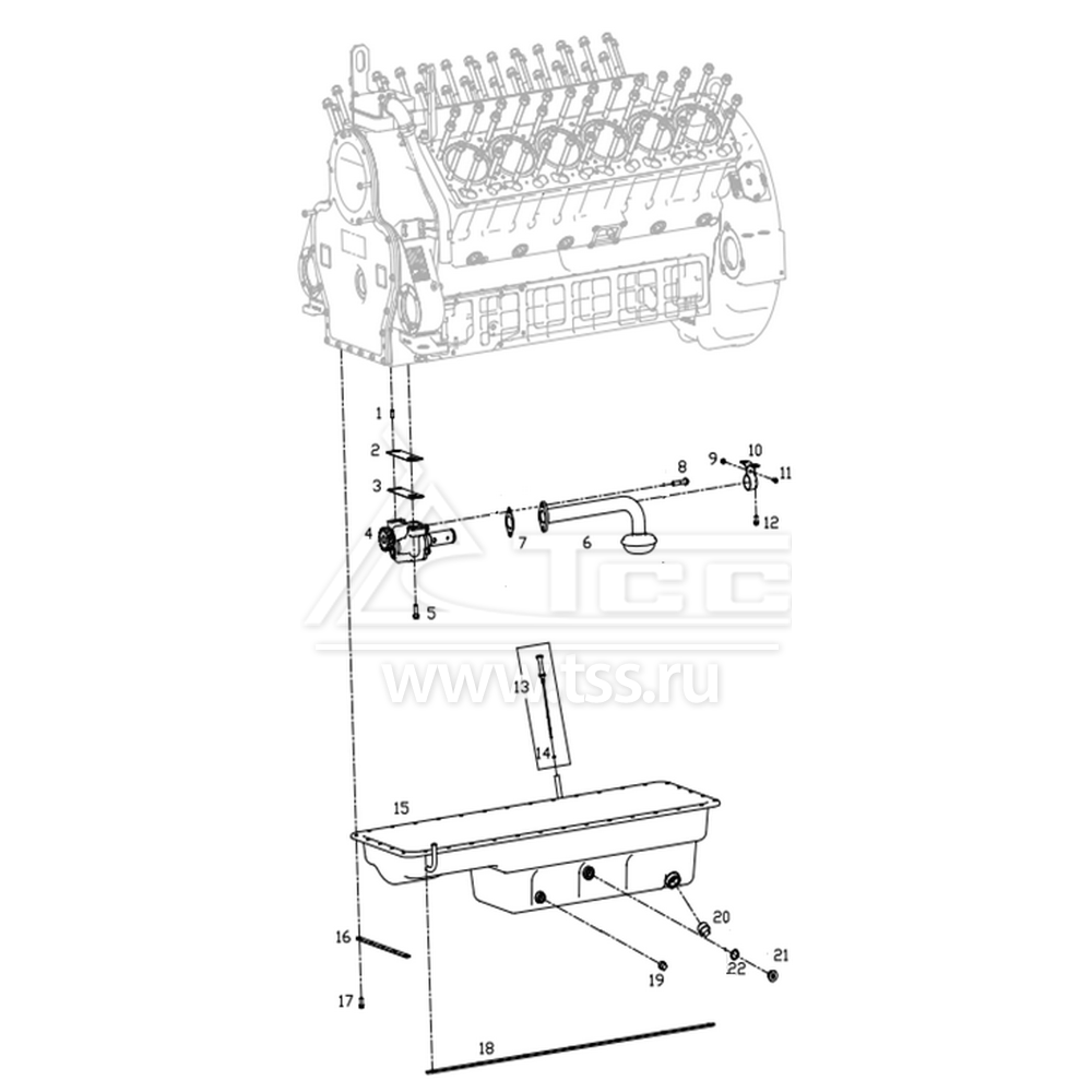 Масляный поддон TSS Diesel TDS505-12VTE