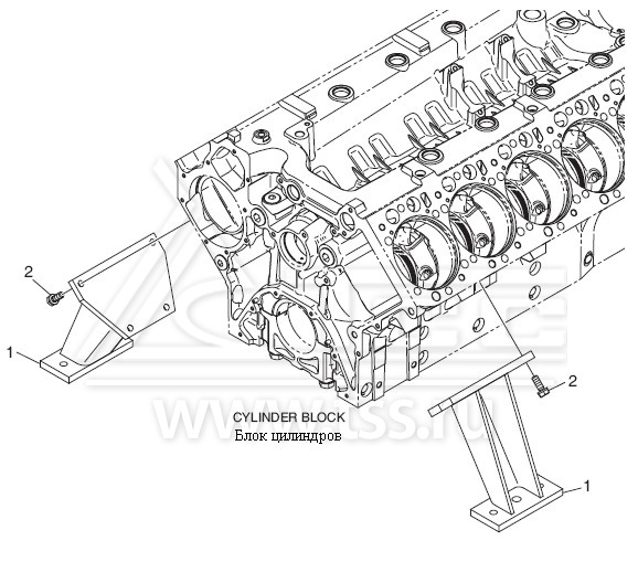 Опоры двигателя Doosan DP158LC и DP158LD