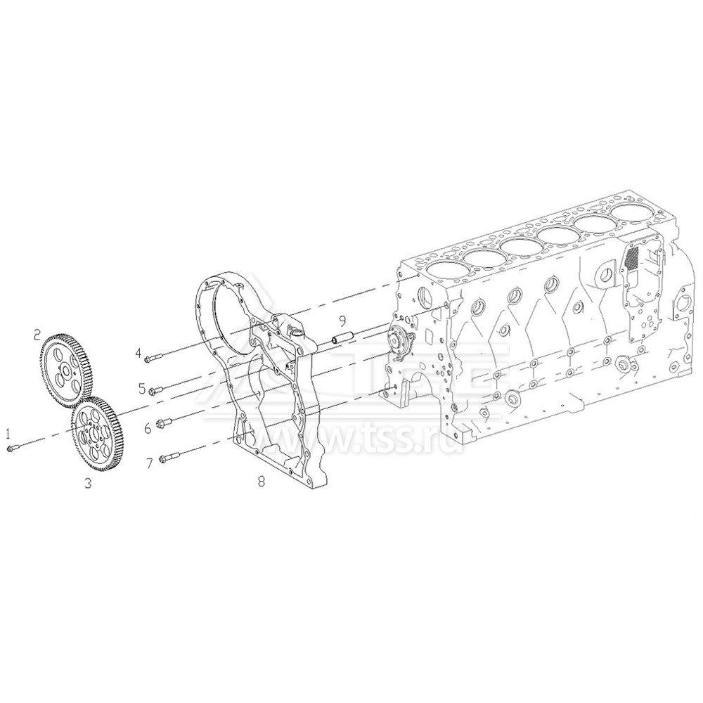 Газораспределительные шестерни TSS Diesel TDS168-6LTE