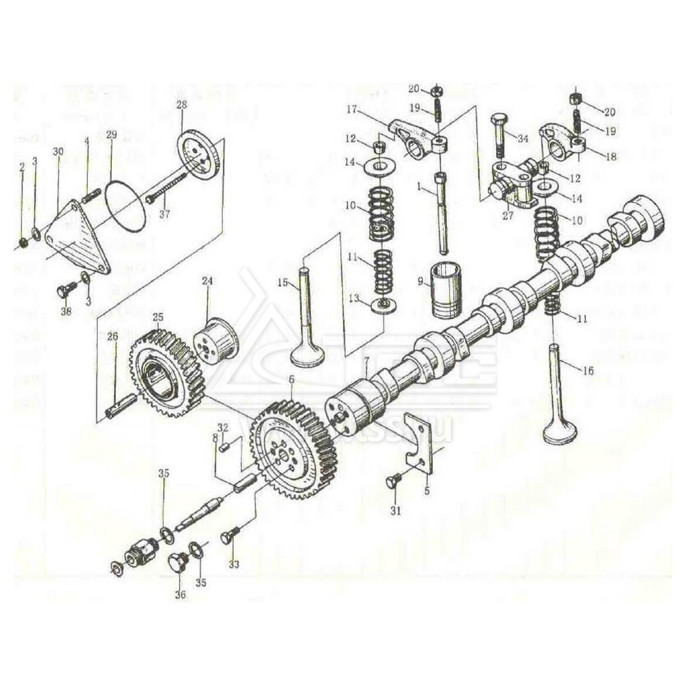 Клапанный механизм Ricardo 6126A-260D