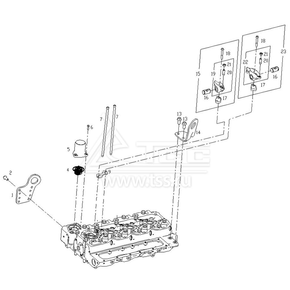 Клапанный механизм SDEC SC7H230D2