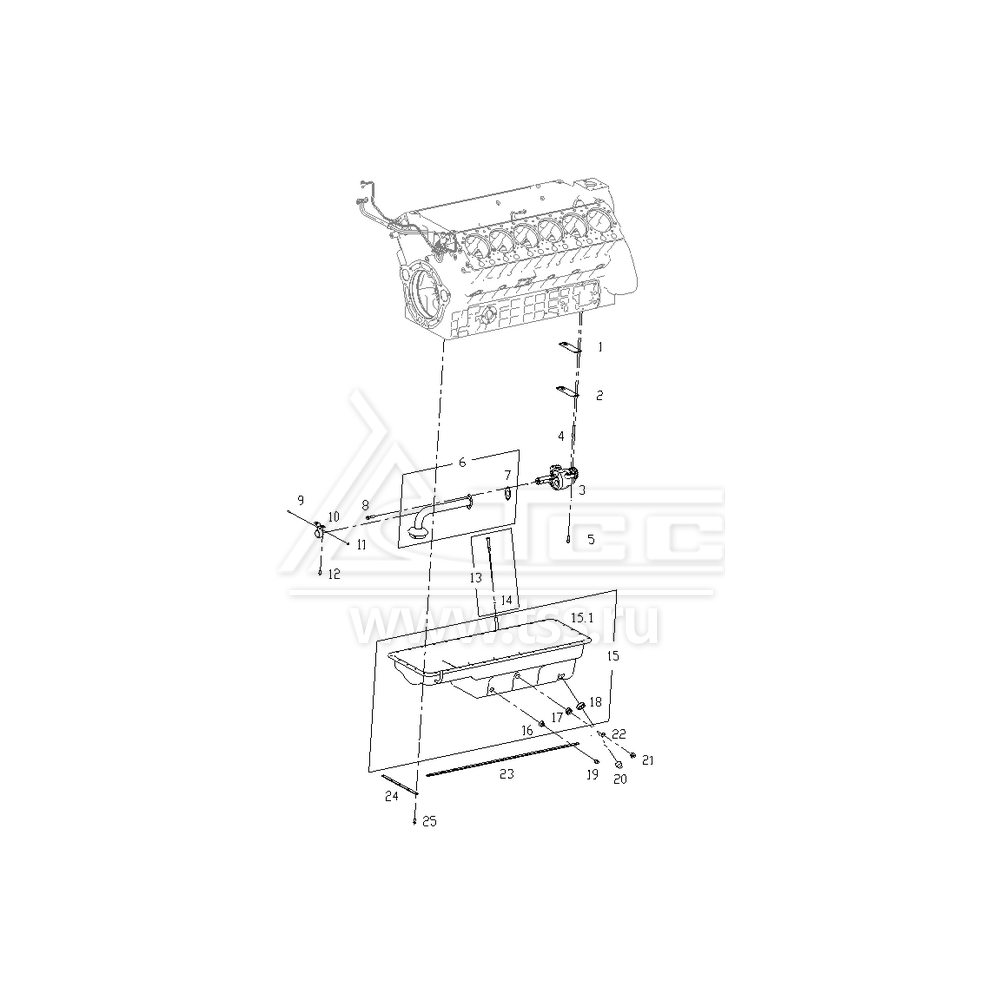 Масляный поддон TSS Diesel TDS405-12VTE