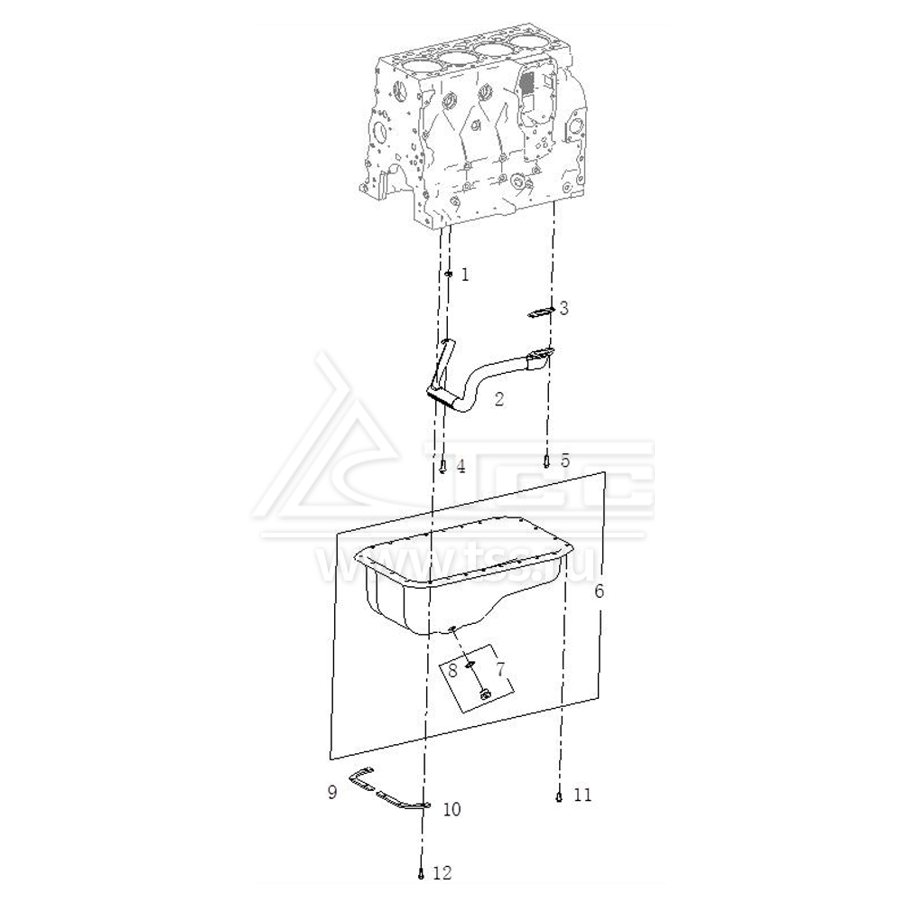 Масляный поддон TSS Diesel TDS120-4LTE