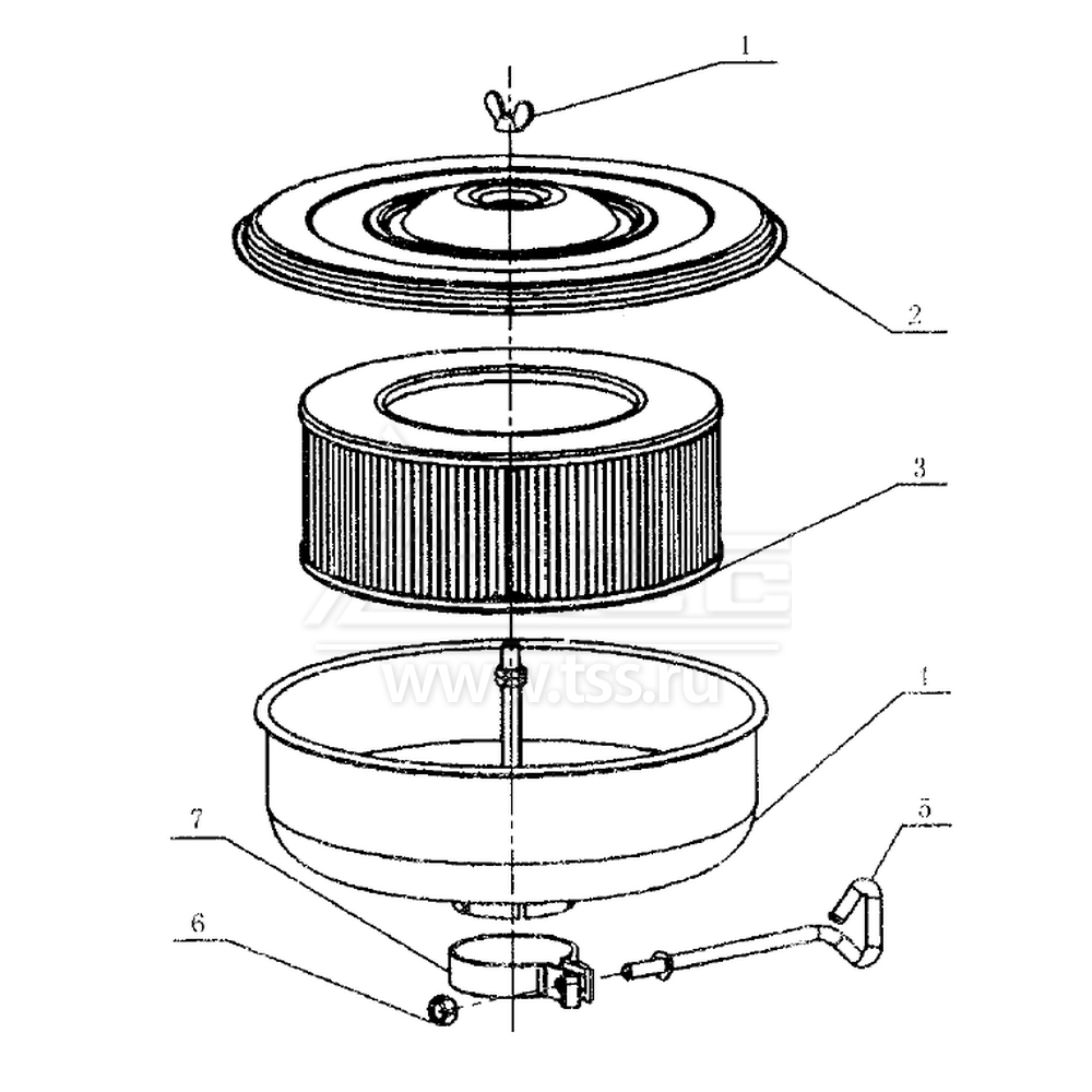 Воздушный фильтр TSS Diesel TDY 25 4L; TDY 30 4L