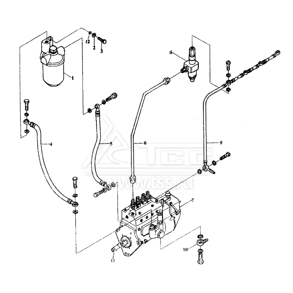 Топливная система TSS Diesel TDY 15 4L
