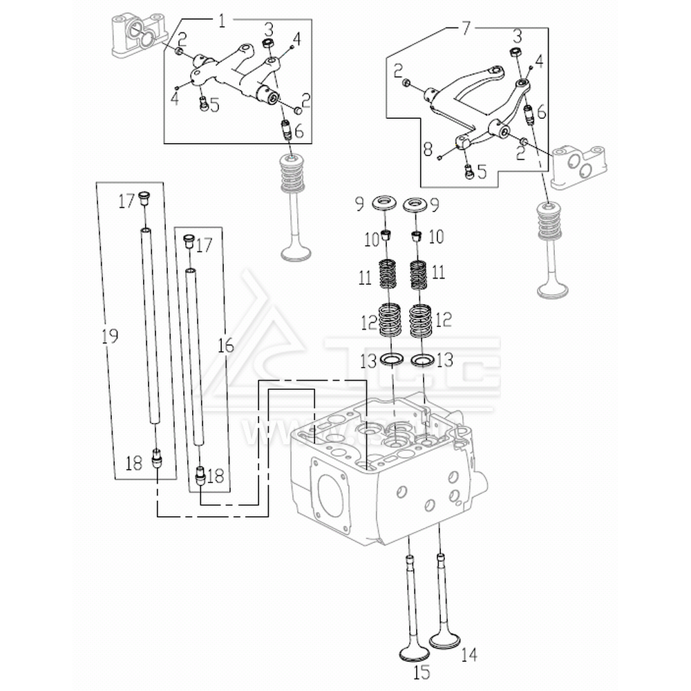 Клапанные механизмы TSS Diesel TDS660-6LTE