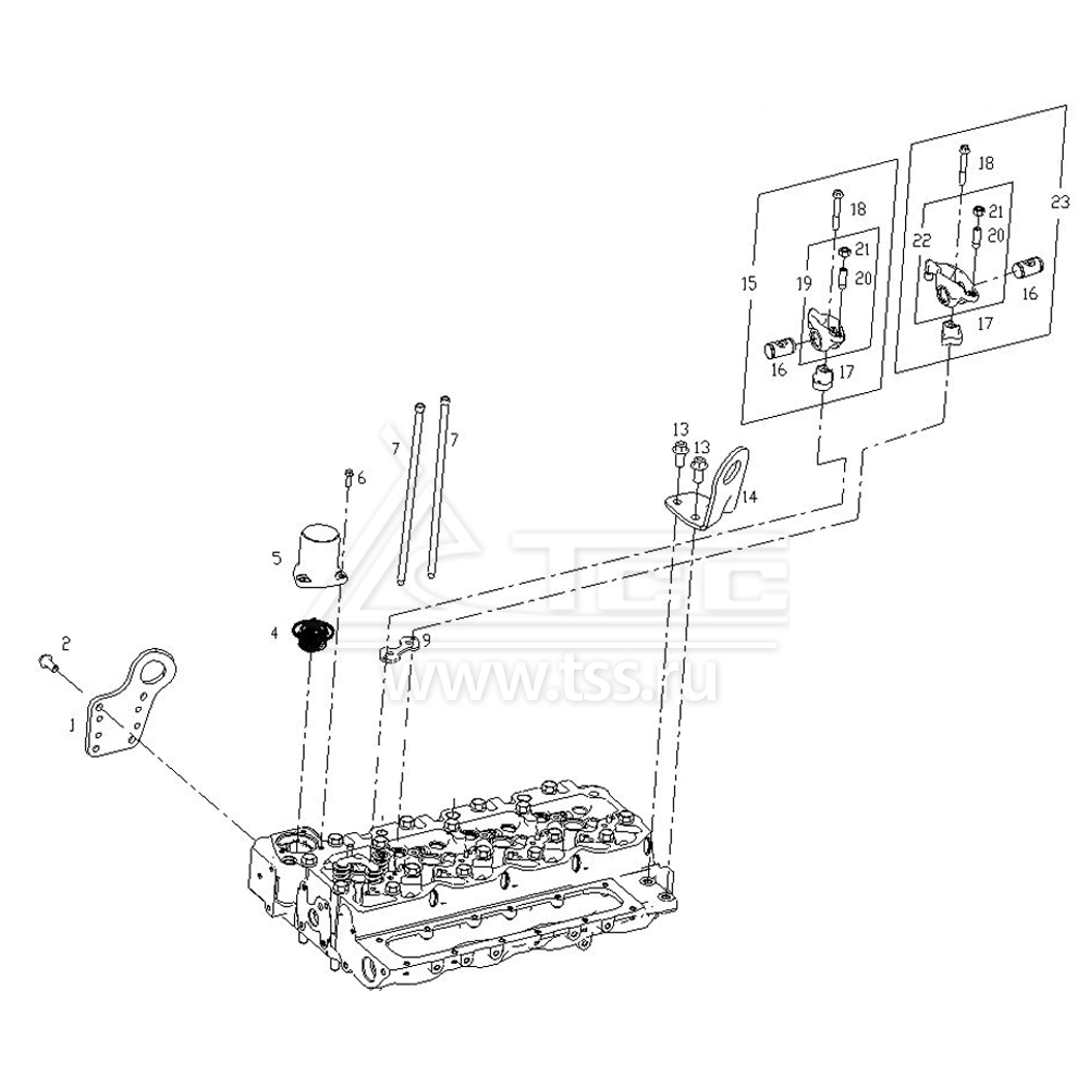 Клапанный механизм SDEC SC4H115D2