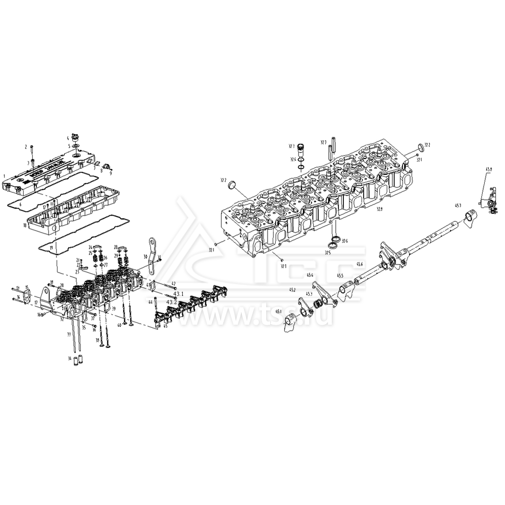 Головка цилиндров TSS Diesel TDS228-6LTЕ