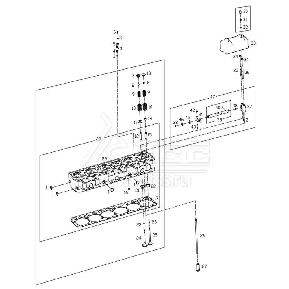 Головка цилиндров TSS Diesel TDS281-6LTE