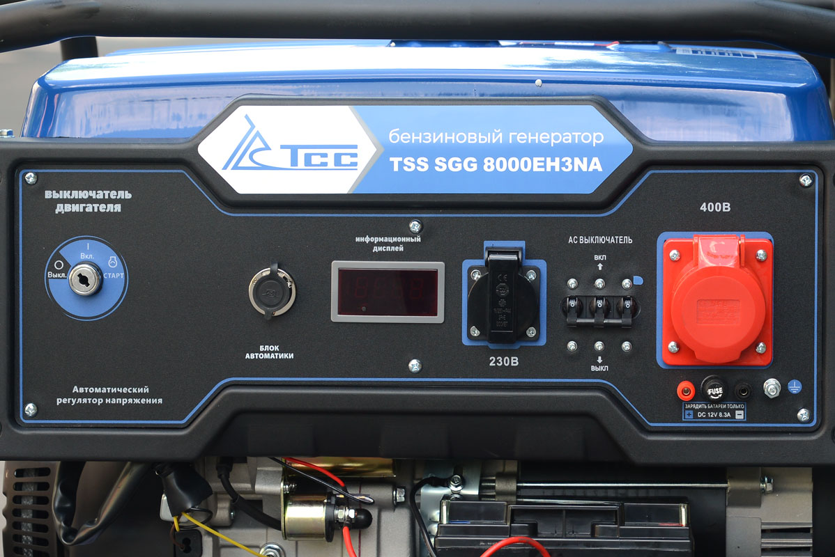 Бензиновый генератор 7,8 кВт TSS SGG 8000EH3NA в кожухе МК-1.1 - изображение 5