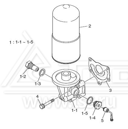 Масляный фильтр DP158LC и DP158LD