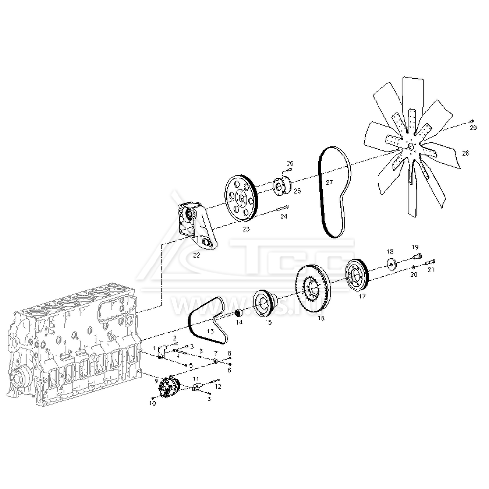 Ременные приводы TSS Diesel TDS782-6TE