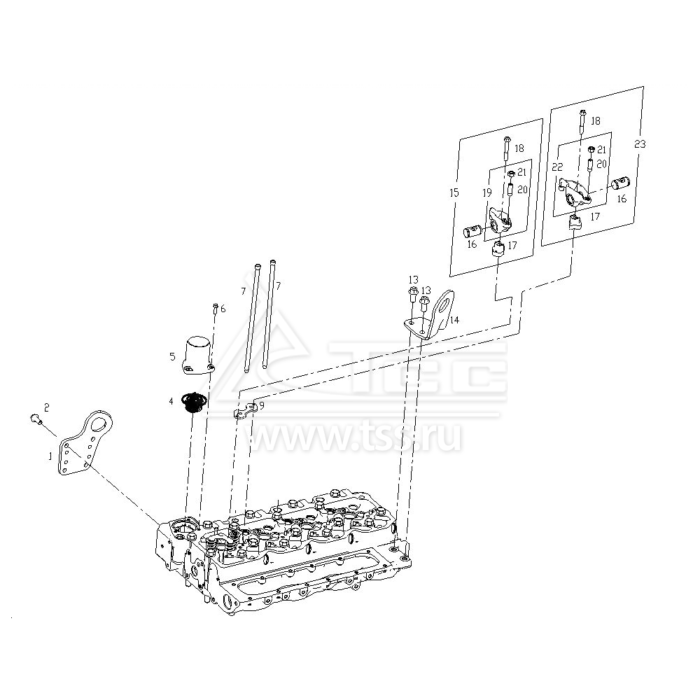 Клапанный механизм TSS Diesel TDS62-4LTE