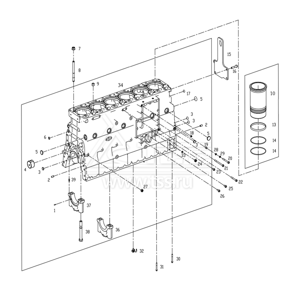 Блок цилиндров SDEC SC13G420D2